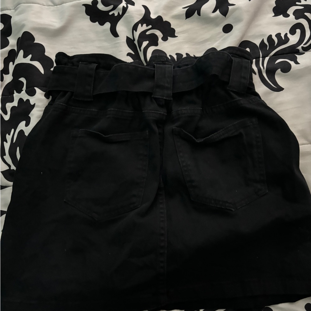 Denim Black Skirt - Picture 2 of 2